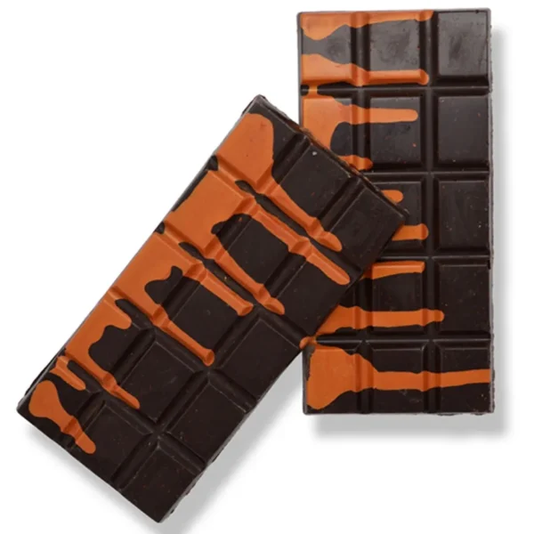 Orange Zest Vegan Drip Mushroom Chocolate Bar