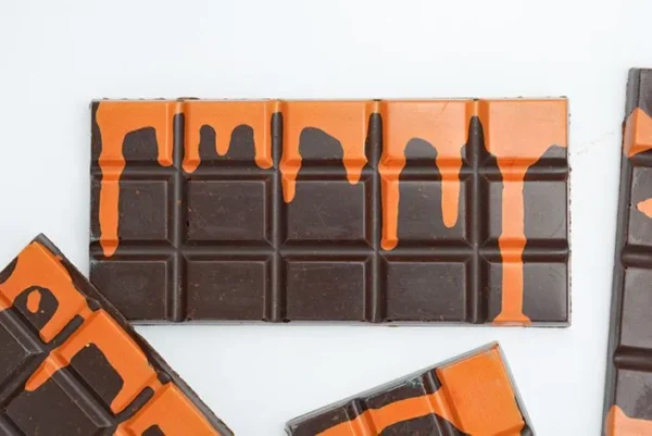 Orange Zest Vegan Drip Mushroom Chocolate Bar - Image 6