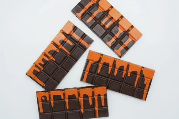 Orange Zest Vegan Drip Mushroom Chocolate Bar - Image 3